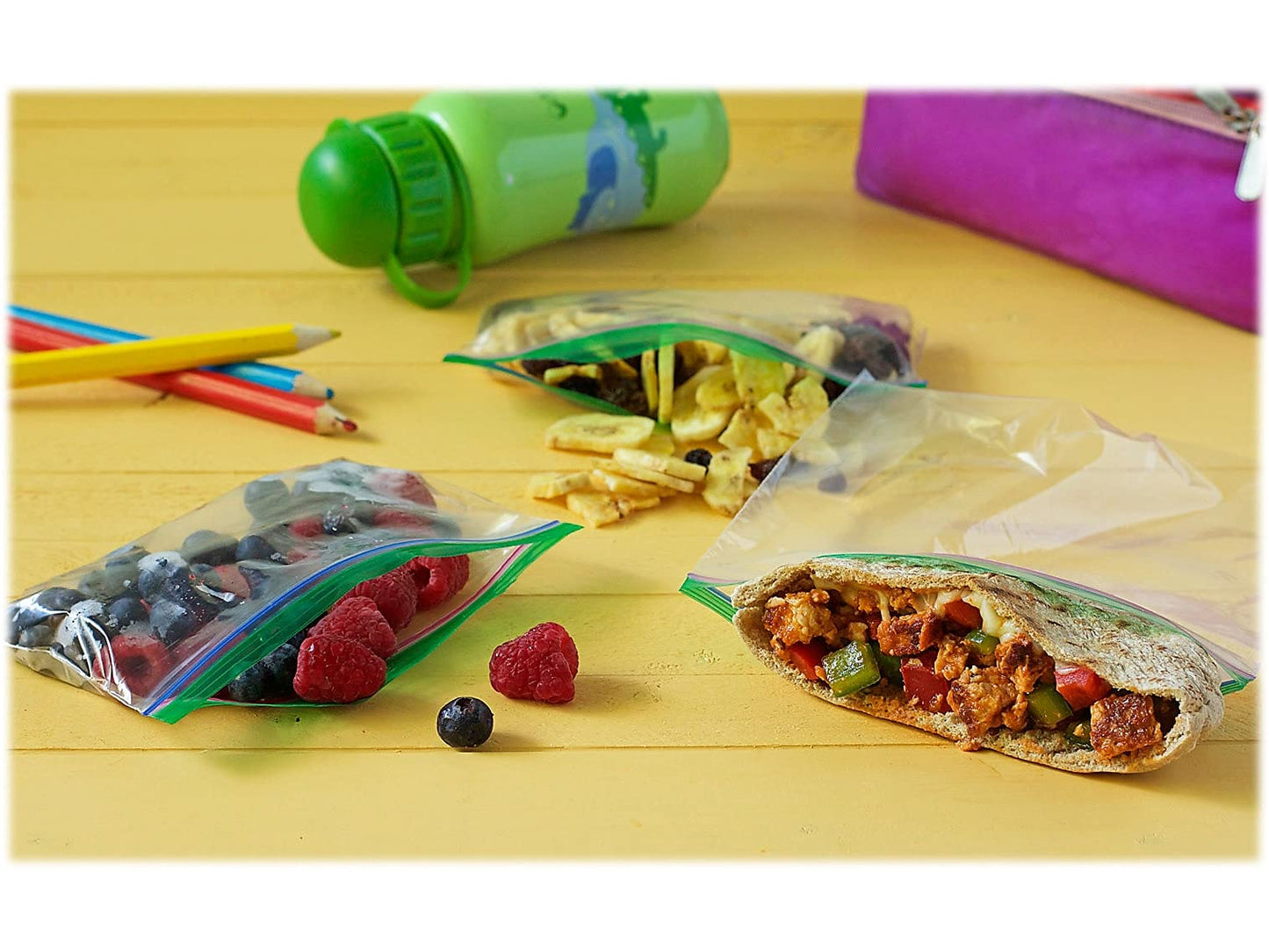 Ziploc Sandwich and Snack Bags, Storage Bags for On the Go Freshness, Grip 'n Seal Technology for Easier Grip, Open, and Close, 90 Count