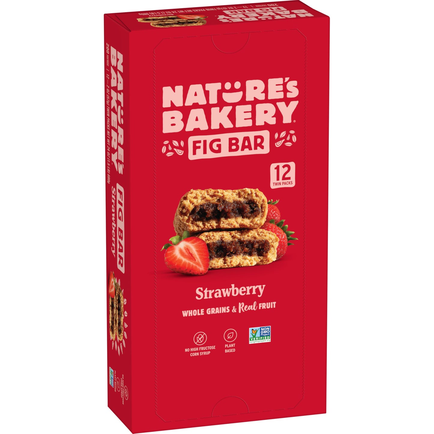 Nature’s Bakery Whole Wheat Fig Bars, Raspberry, Real Fruit, Vegan, Non-GMO, Snack bar, 6 Count (Pack of 6)