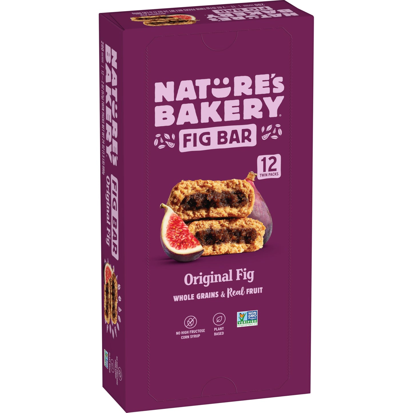 Nature’s Bakery Whole Wheat Fig Bars, Raspberry, Real Fruit, Vegan, Non-GMO, Snack bar, 6 Count (Pack of 6)
