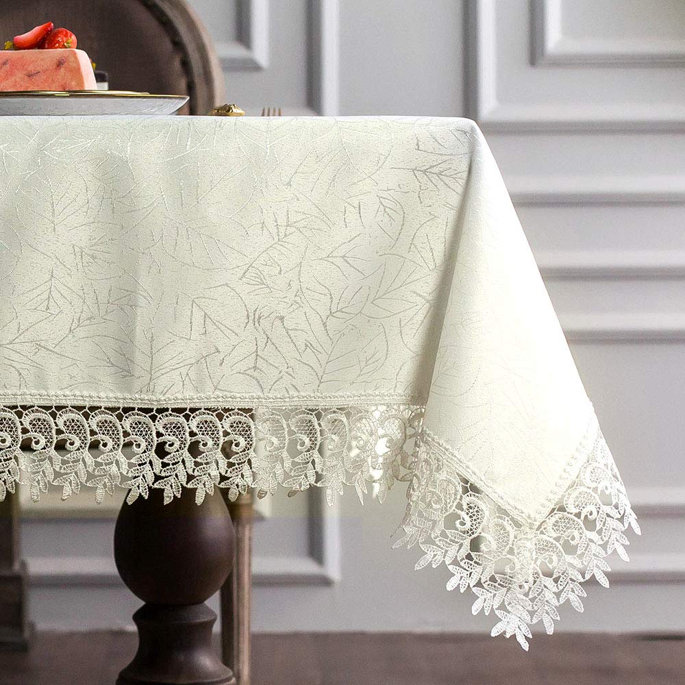 Lace Table Cloths Rectangle Fall Antique Flower Decor Macrame