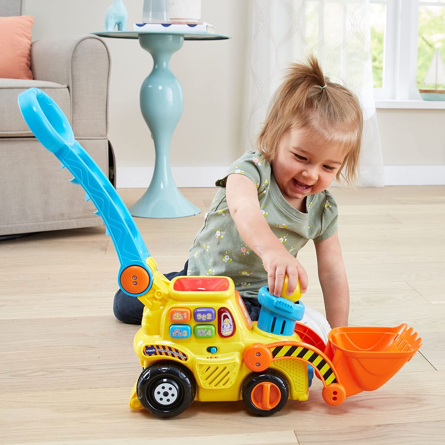 VTech Pop-a-Balls Push and Pop Bulldozer