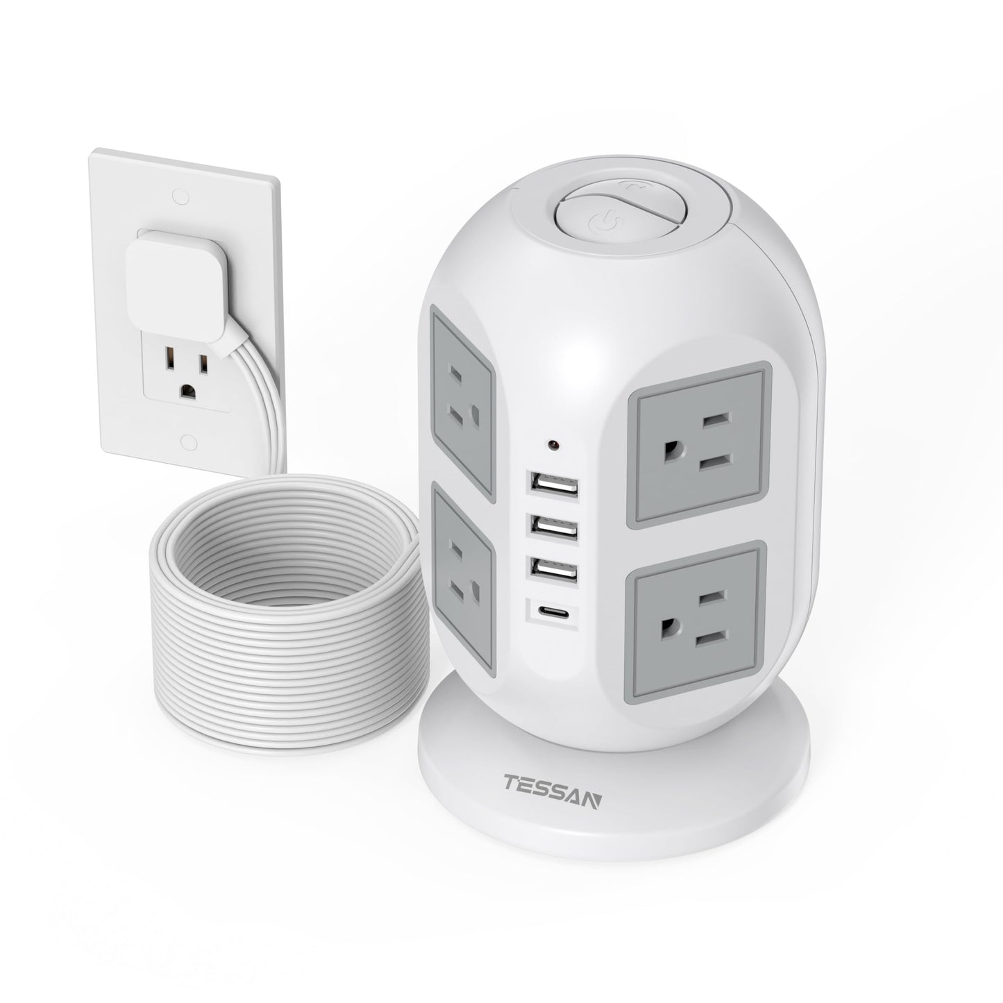 Tower Surge Protector Power Strip 10 ft