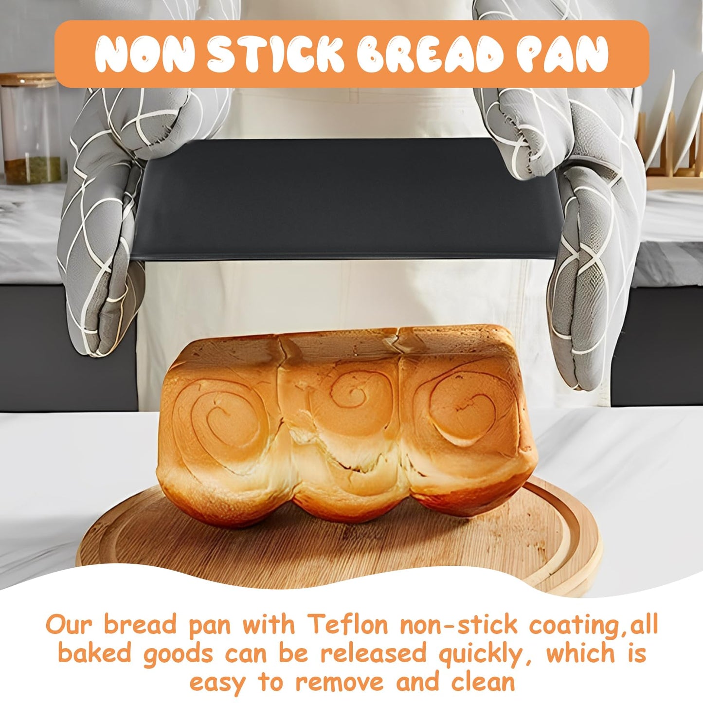 6 Pack Bread Loaf Pans  8" x 4"