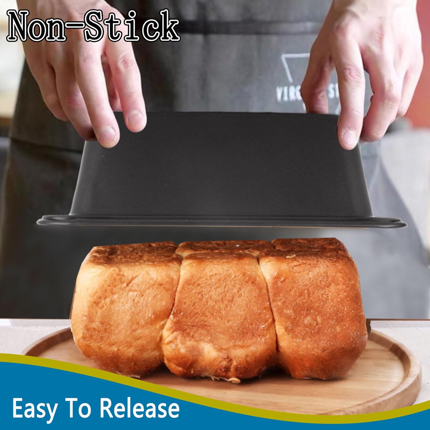 6 Pack Bread Loaf Pans  8" x 4"
