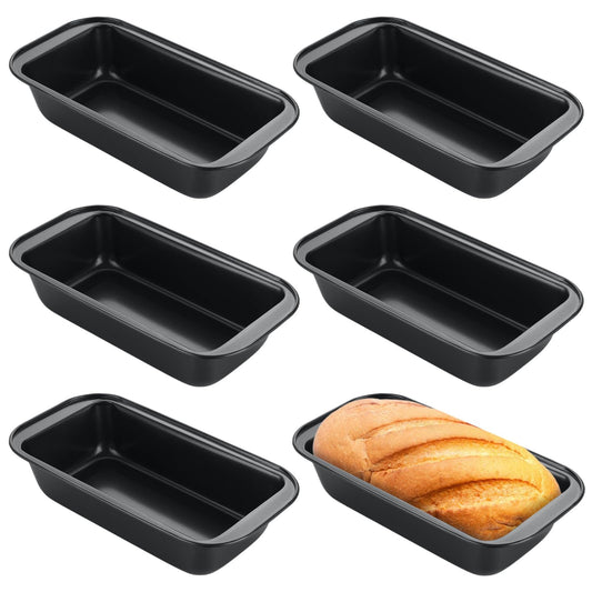 6 Pack Bread Loaf Pans  8" x 4"