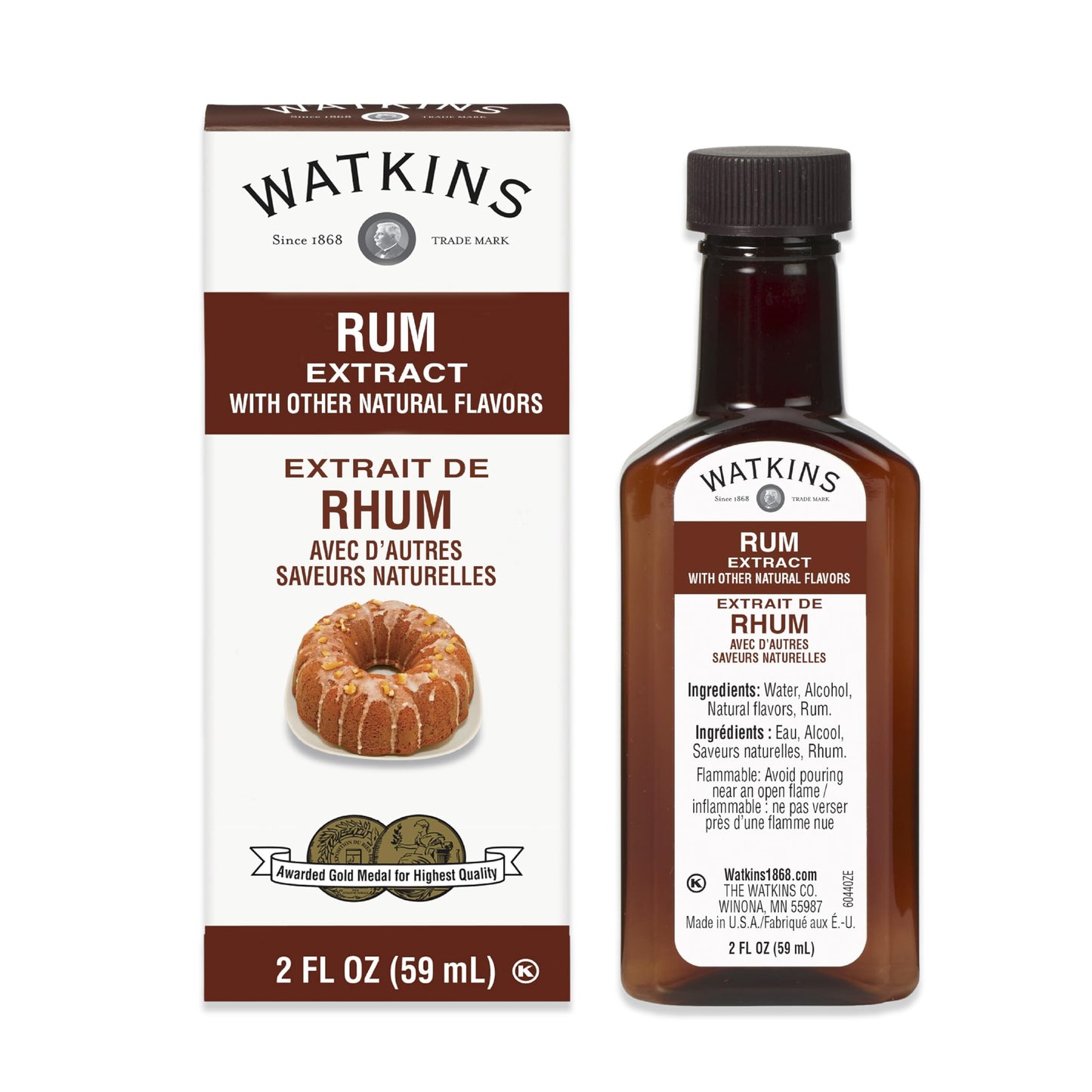 Watkins Organic Pure Vanilla Bean Paste, Non-GMO, Kosher, 2 oz. Bottle, 1-Pack