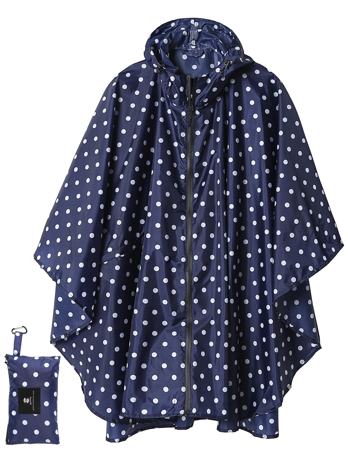 Unisex Rain Poncho Raincoat Hooded for Adults Women with Pockets
