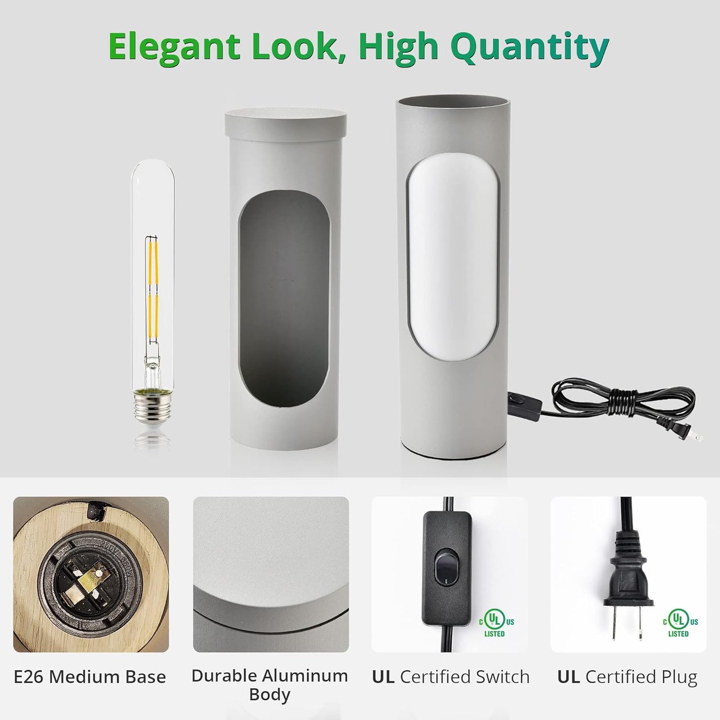 Kosher Lamp, Reading Lamp for Shabbos, T10 Bulb Included
