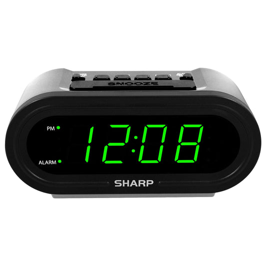 Sharp Digital Alarm Clock, Never Needs Setting