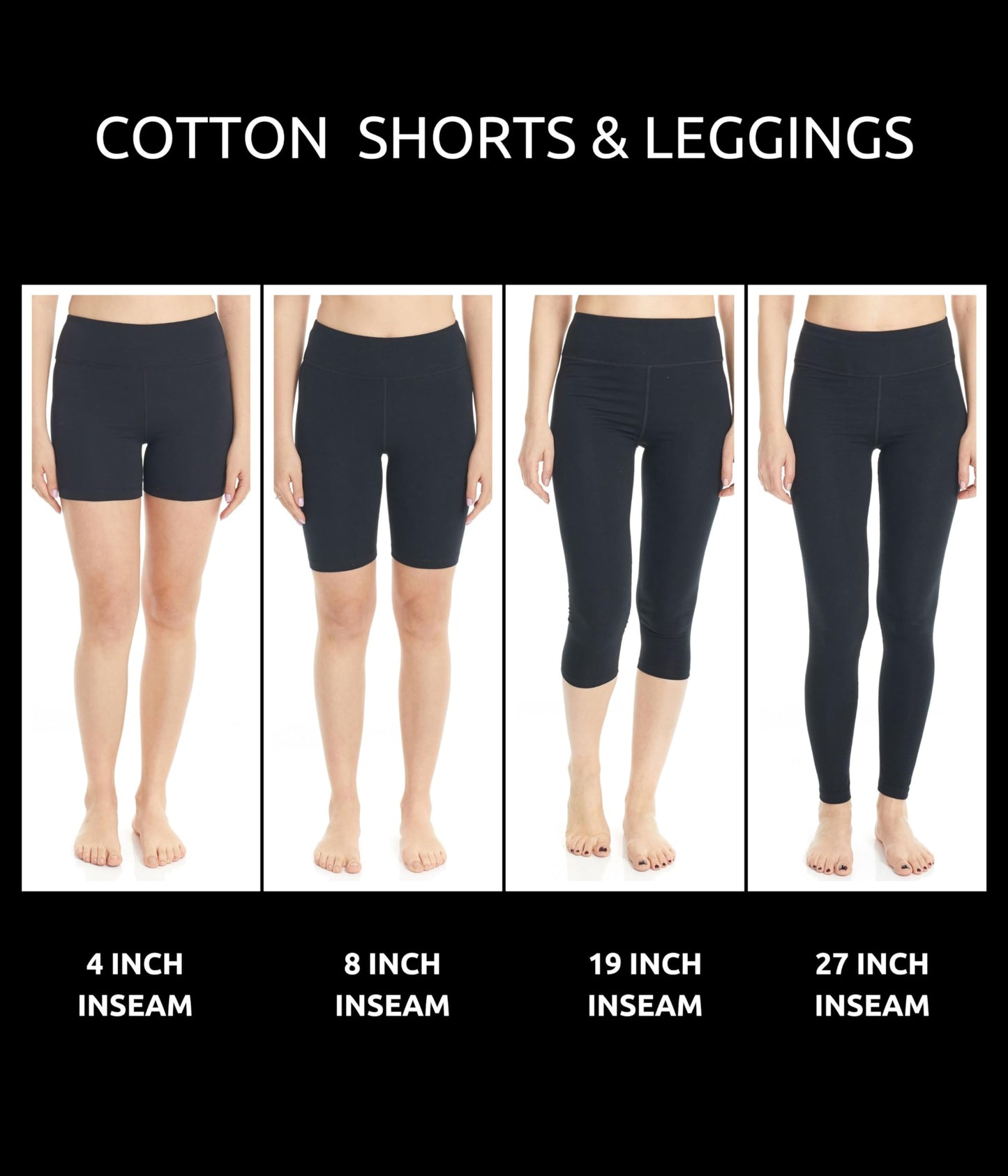 ESTEEZ High Waisted Soft Cotton Shorts for Women