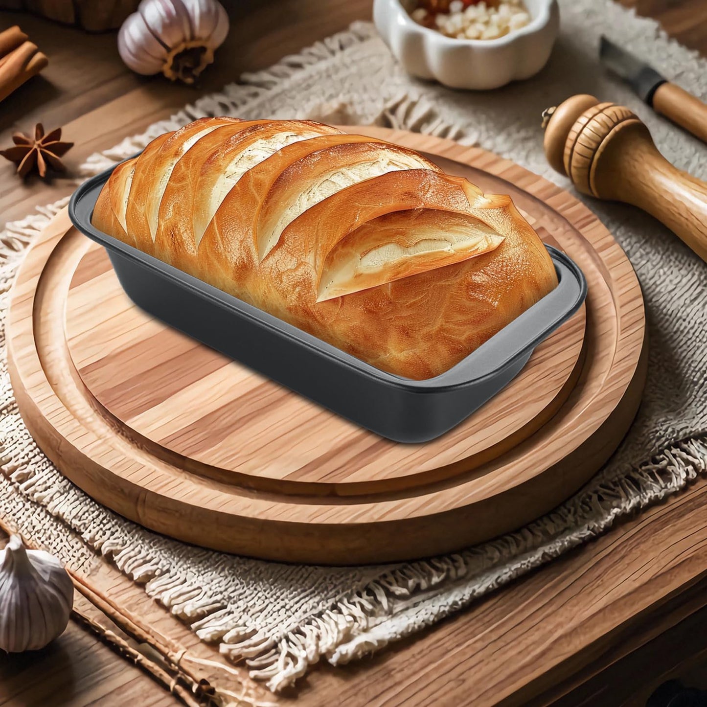 6 Pack Bread Loaf Pans  8" x 4"
