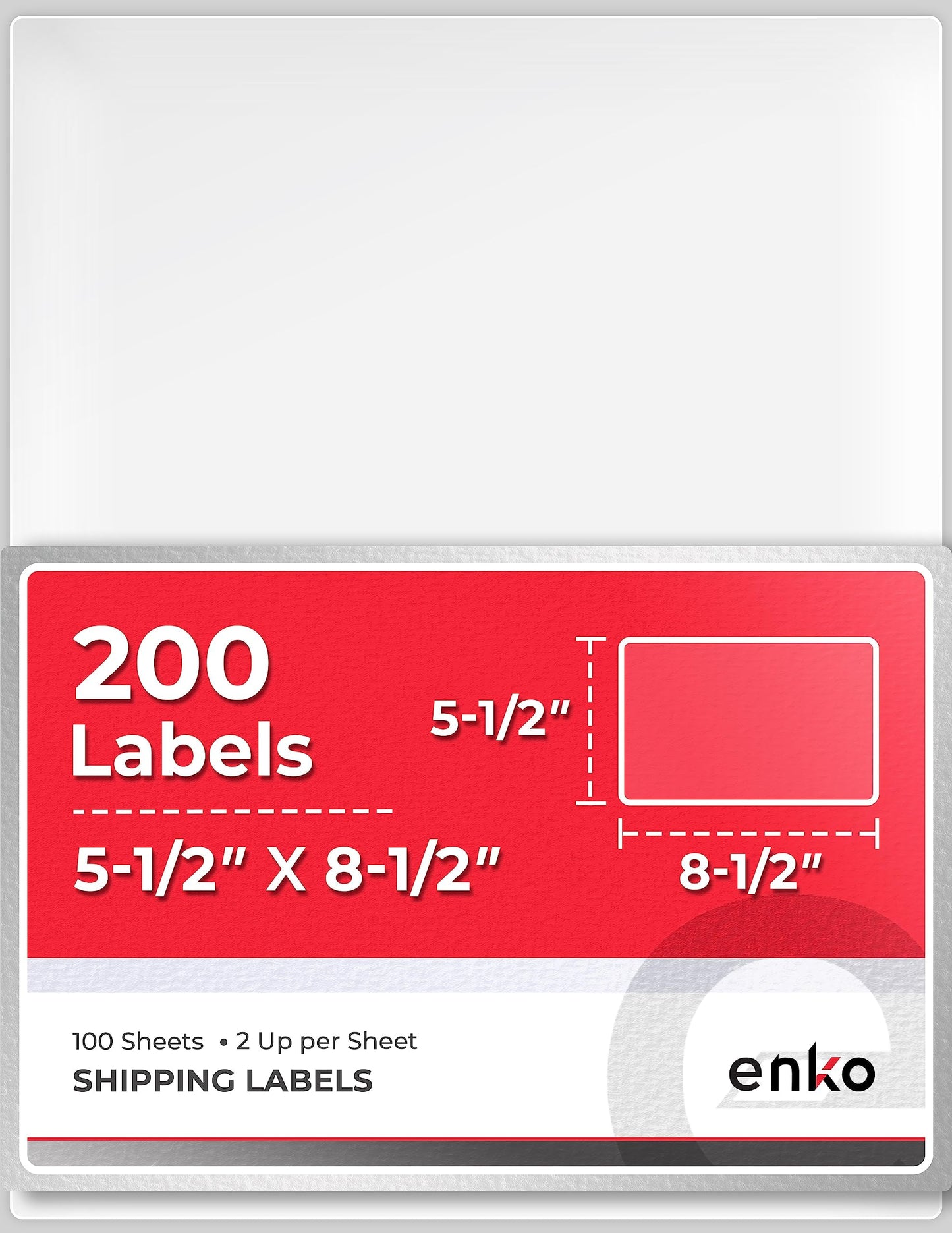 1 x 2-5/8 Inch 30 Up Return Mailing Address Labels White Printable FBA Labels (100 Sheets, 3000 Labels)
