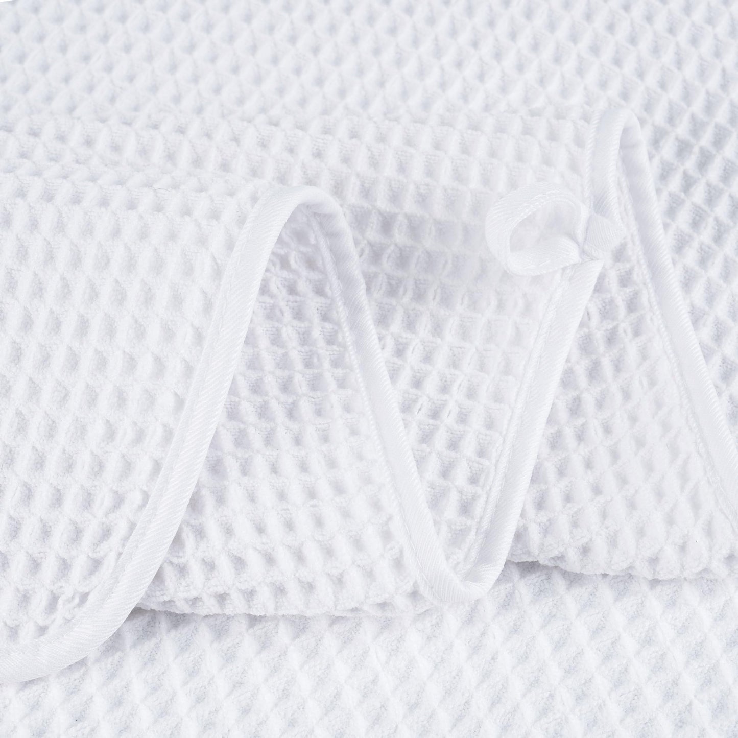Microfiber Oversize Quick Dry Lint Free Bath Towel, 60 x 30 in, 4 Pack (Waffle Weave)