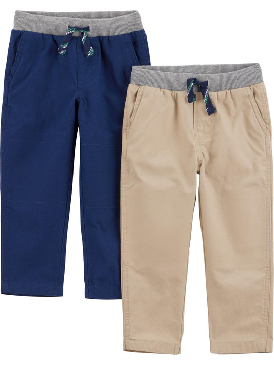 Simple Joys by Carter's Baby Boys' 2-Pack Pull on Pant