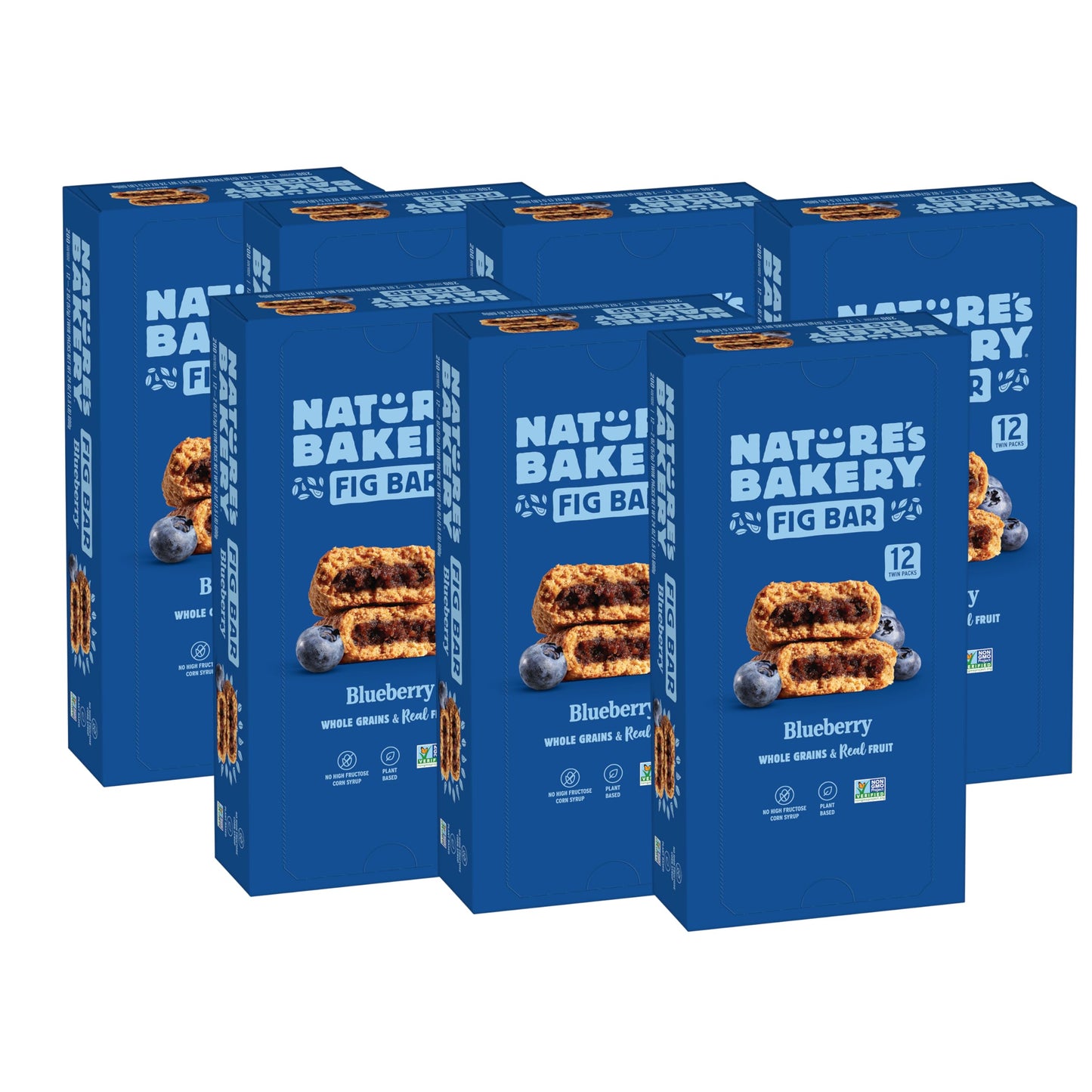 Nature’s Bakery Whole Wheat Fig Bars, Raspberry, Real Fruit, Vegan, Non-GMO, Snack bar, 6 Count (Pack of 6)