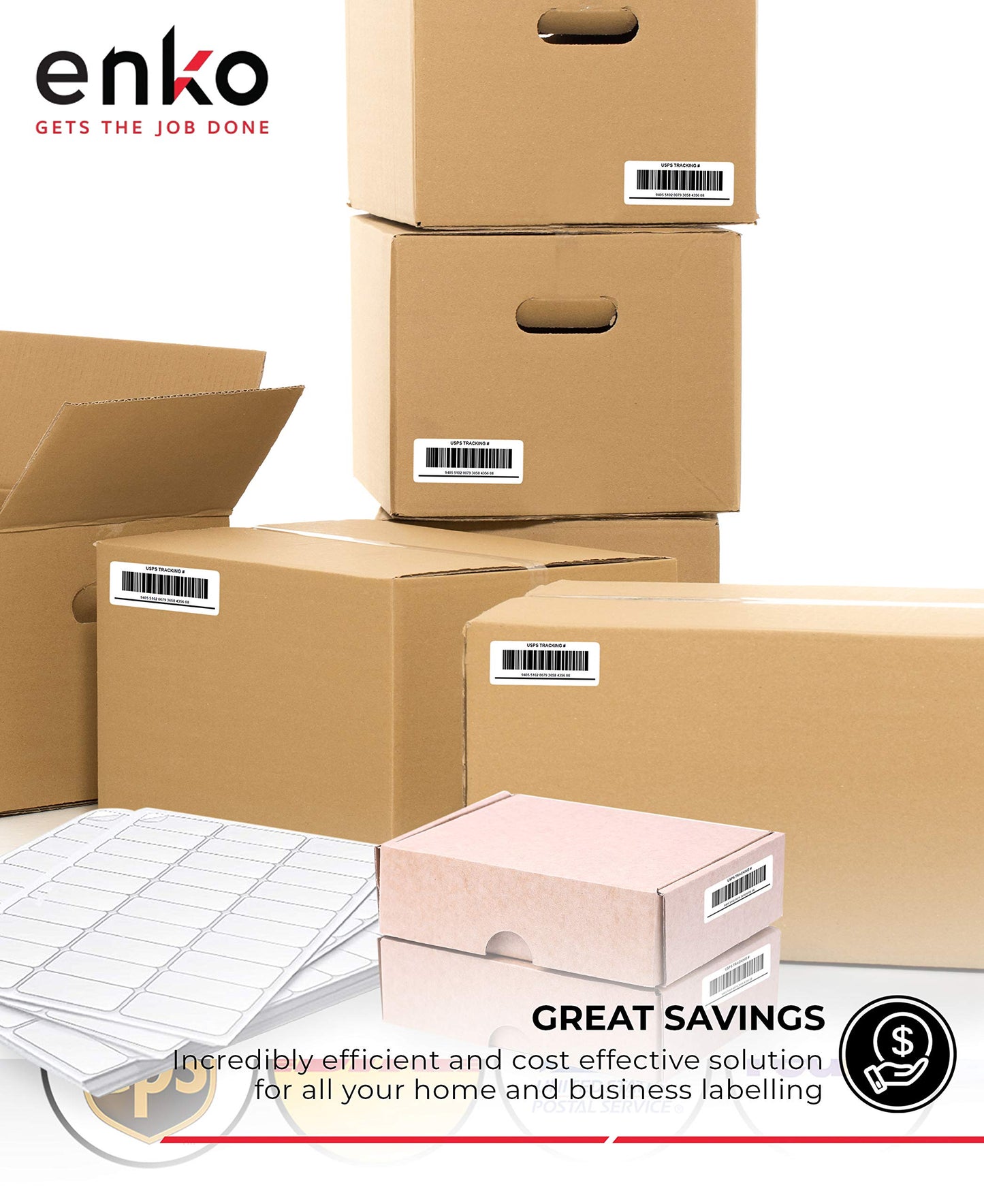 1 x 2-5/8 Inch 30 Up Return Mailing Address Labels White Printable FBA Labels (100 Sheets, 3000 Labels)