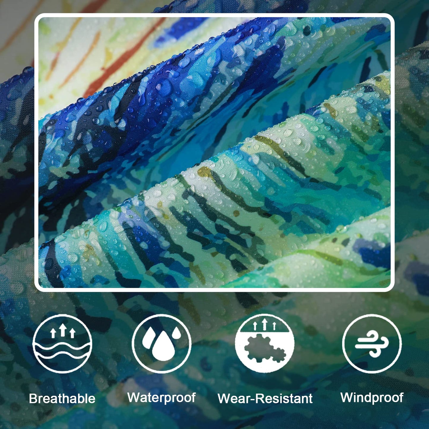 Unisex Rain Poncho Raincoat Hooded for Adults Women with Pockets