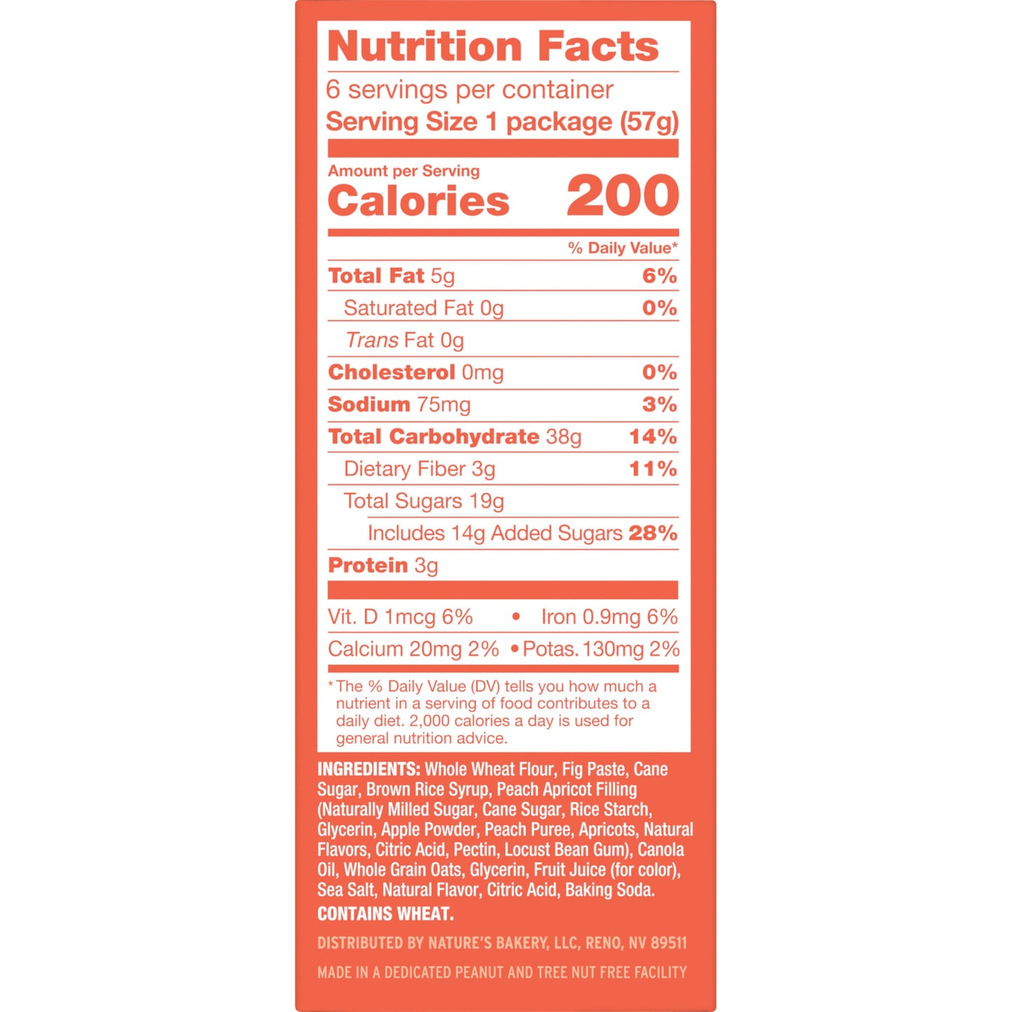 Nature’s Bakery Whole Wheat Fig Bars, Raspberry, Real Fruit, Vegan, Non-GMO, Snack bar, 6 Count (Pack of 6)