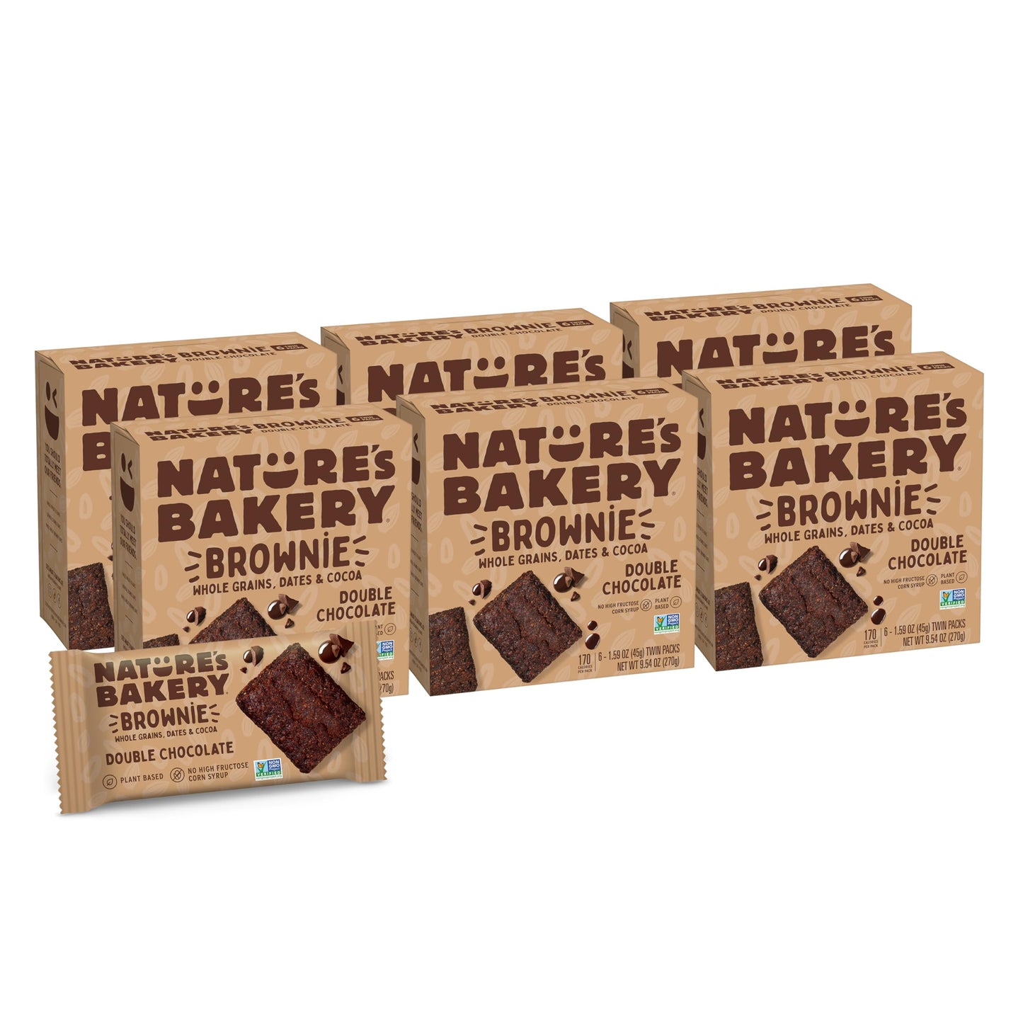 Nature’s Bakery Whole Wheat Fig Bars, Raspberry, Real Fruit, Vegan, Non-GMO, Snack bar, 6 Count (Pack of 6)