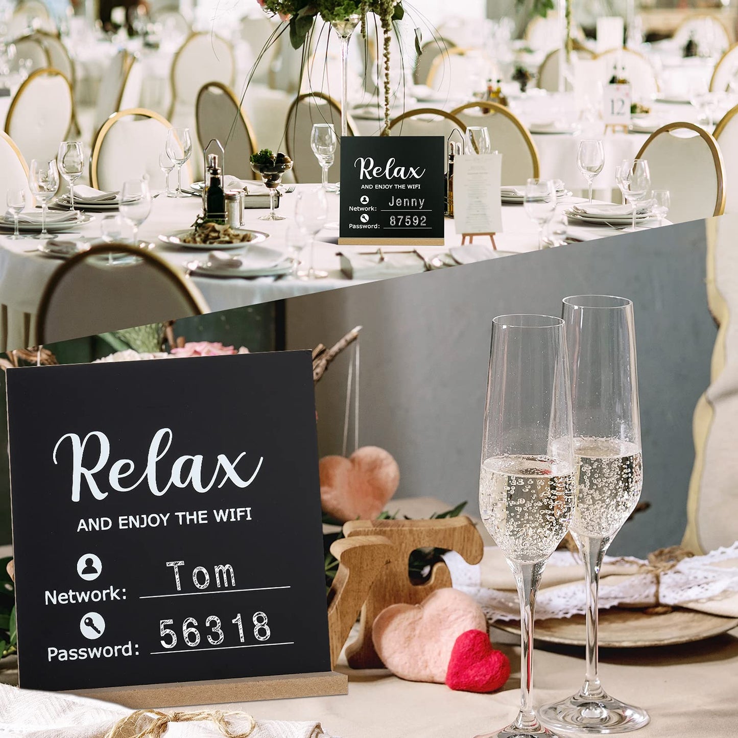 Wi-Fi Password Sign for Guest Room