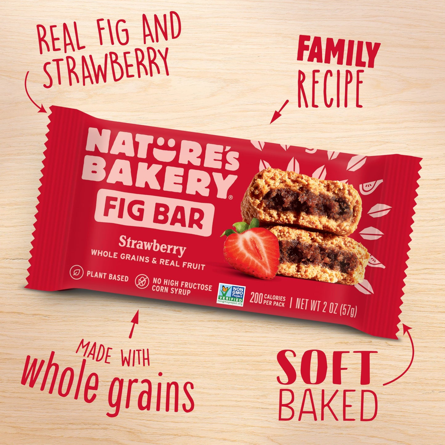 Nature’s Bakery Whole Wheat Fig Bars, Raspberry, Real Fruit, Vegan, Non-GMO, Snack bar, 6 Count (Pack of 6)