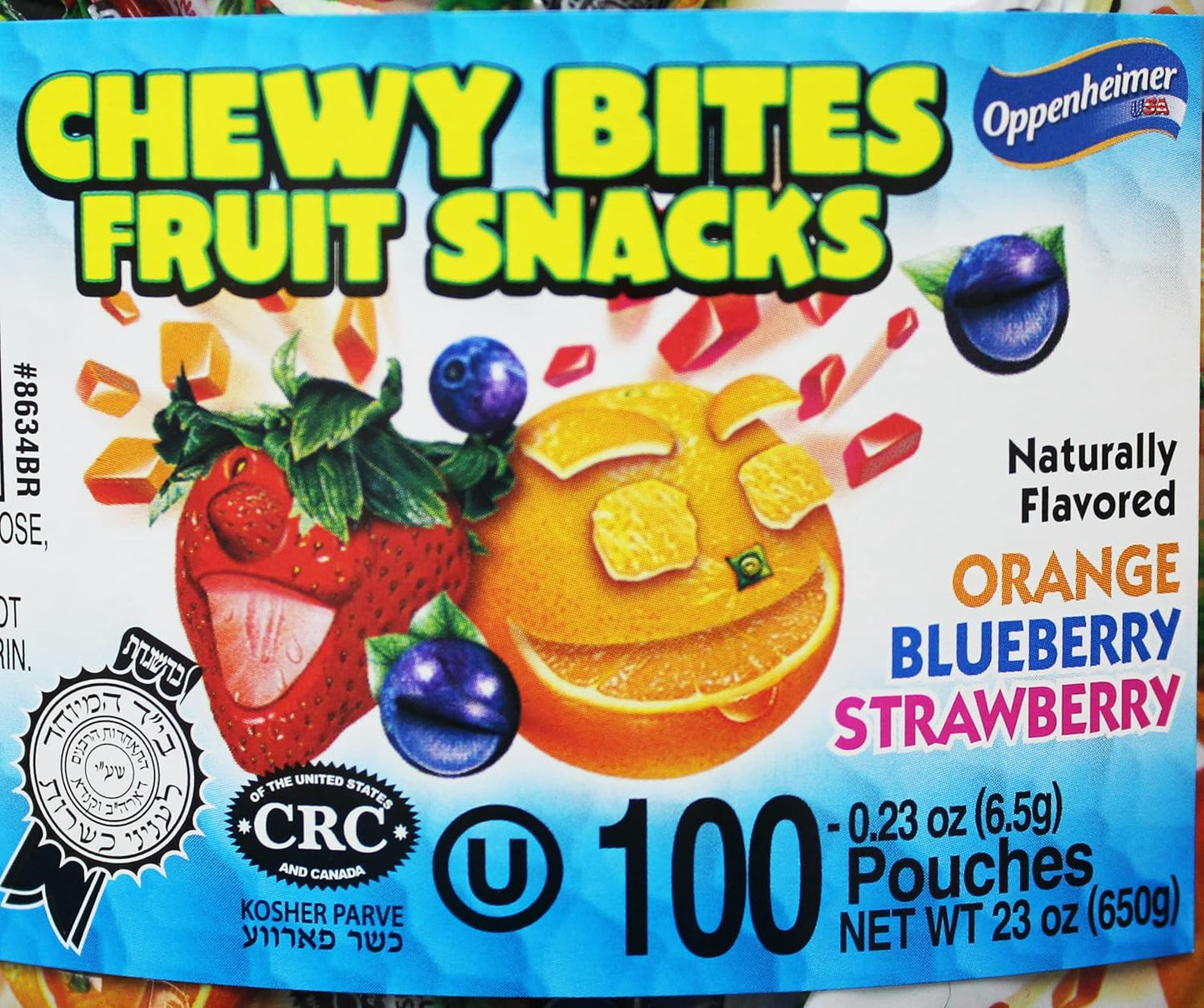100 Fruit Nuggets Mini Pouches Kosher Vitamin C 66% Real Juice By Au'some