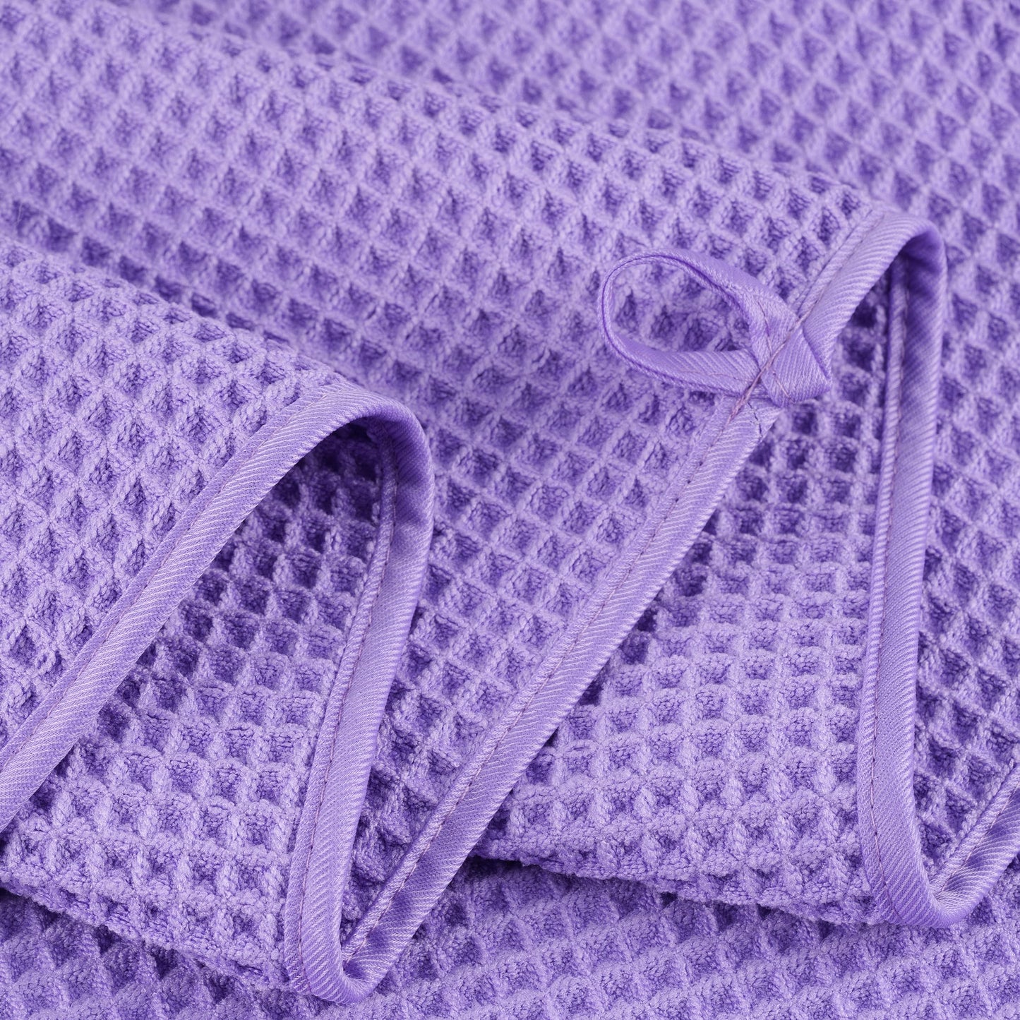 Microfiber Oversize Quick Dry Lint Free Bath Towel, 60 x 30 in, 4 Pack (Waffle Weave)