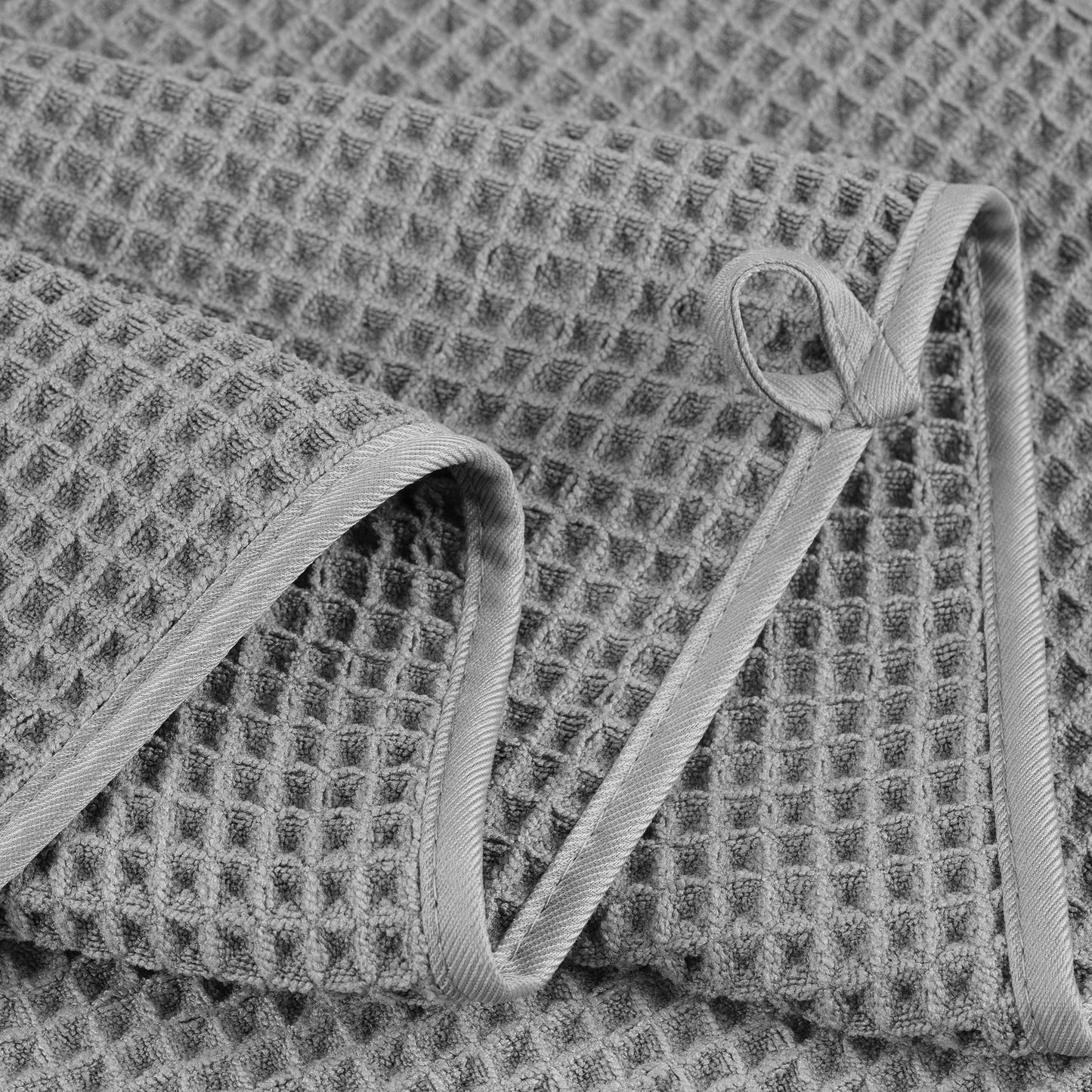 Microfiber Oversize Quick Dry Lint Free Bath Towel, 60 x 30 in, 4 Pack (Waffle Weave)